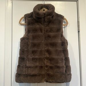 Faux Fur Gray Vest